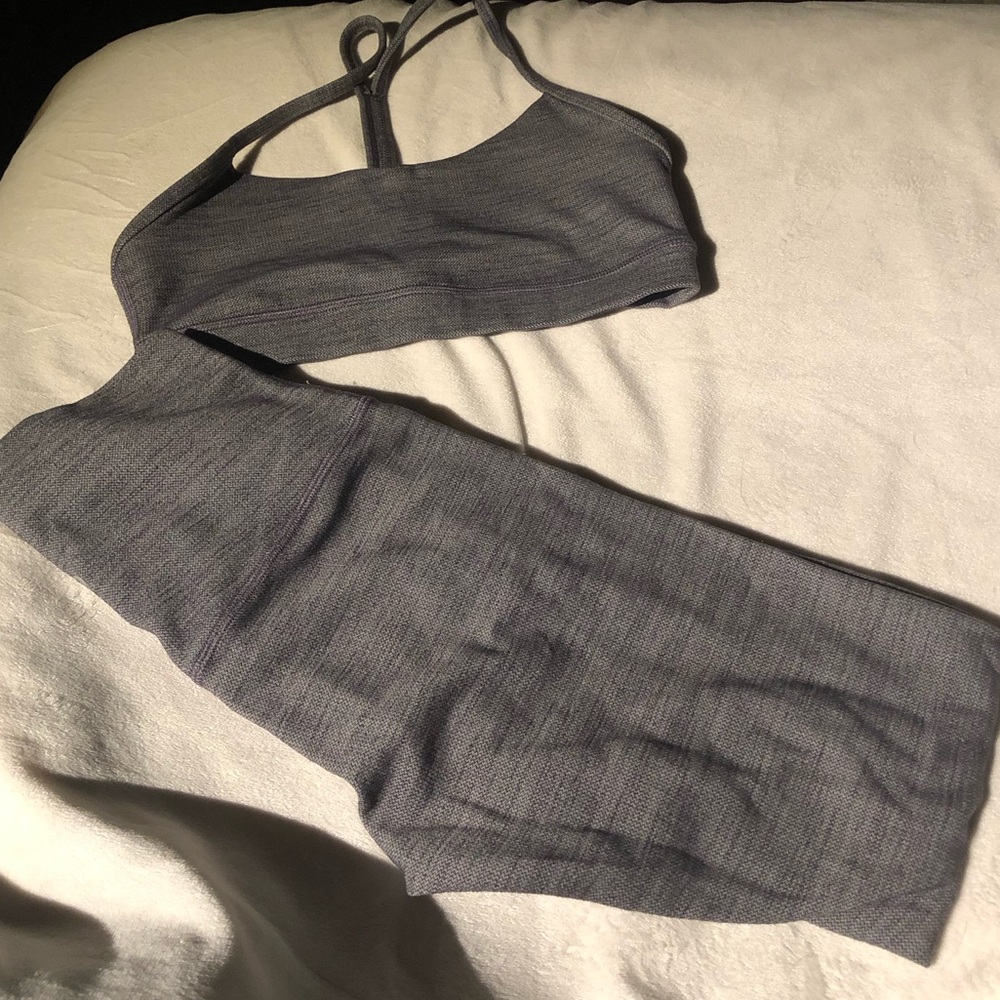 GUC Lululemon Matching Set Size 4/6 Grey